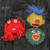 Kidrobot - Pins & Buttons - Don't Hug Me I'm Scared - Green Duck, Red Guy & Yellow Guy Plush Pins 3-Pack