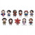 Monogram - 3D Plush Collectible Bag Clips - Stranger Things - 24pc Blind Bag Display - 24 Pack