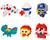 Nanoblock - Namco Classic Game Assortment Blind 6pcs - 23441