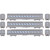 Roundhouse - HO RND Streamline Cars, ATSF #4010 Coach/4022 Coach/1122 Observation (3) - -3522
