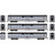 Roundhouse - HO RND Streamline Cars, PC Coach #1584/Coach #1597/Observation #99 (3) - -3542