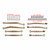 Hot Racing - No Flex Upgrade Brass Link Set - SCX30 - SXTY133H