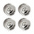 Hot Racing - 4mm Offset Chrome Brass CL 9.3g Wheel - SCX30 - SXTY919H08