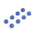 Kyosho - M2 Aluminum Nylon Color Nut 8pcs (Blue) - MZW128BL