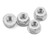Whitz Racing Products - M4 Flanged Wheel Nut (Silver) - -NUT-SIL