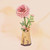 Robotime - Pink Dahlia DIY Wooden Flower 3D Puzzle - TW131