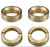Hot Racing - 3.6g Brass Wheel Weights, SCX30 - SXTY155H