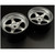 Scale Reflex - NIZ 5-Star Multipiece Style 1-10 Silver Rims, 6mm Offset - HG20156