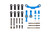 Tamiya - RC Type-S Aluminum Steering Set, TT-02 (Long Tie-Rod) - 54965