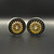 Reef's RC - 1.9 Gold "Shield" Aluminum Beadlock Wheels w/Hubs (2) - REEFS240