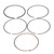 Polaris 0452431 Crankshaft Piston Ring Set 5-2019 Phoenix Sawtooth