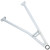 Polaris 1021480-385 WELD-CTRL ARM LWR FR LH 64 SLV RZR 1000 XP Turbo