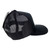 Polaris 2833125 Mens Black Retro Logo Mesh Snapback Hat Antique Brass Buckle Closure - One