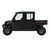 Polaris 2883829-666 Black Pearl Rear Exterior Door Accent Panel Ranger Crew 1000
