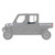 Polaris 2883829-765 Orion Blue Rear Door Exterior Accent Panel 2019-2023 Ranger 1000 Crew