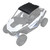 Polaris 2883961-458 2882961-458 Light Pocket Aluminum Roof 2020 RZR Pro XP Premium
