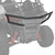 Polaris 2884734-458 Matte Black Rear Bumper Extension 2021 RZR Trail S 900 1000