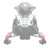 Polaris 2884979-804 Stealth Gray Matryx Grill Inserts 2021-2023 RMK Khaos Indy Switchback