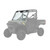 Polaris 2889021 Lock & Ride Clear Full Glass Windshield Ranger 1000 Crew
