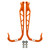 Polaris 2889421-647 Orange Burst Ski Toe for Snowmobiles Skis