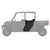 Polaris 2889815-070 Rear Half Poly Doors Ranger Crew XP 1000 Premium Ultimate
