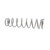 Polaris 7041551-133 OEM White Shock Compression Spring 2007-2018 RMK Indy Voyageur 550 600