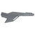 Polaris 5455888-728 Ghost Gray Rear Outer Right Fender