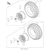 Kawasaki - Wheel,Front,12X7.0At,Al,Black - 49058-0625-31D