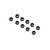 Axial - M3 Nut, Thin, Black (10) - 3837