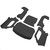Losi - Body Set, Complete, Black: 5IVE-T 3.0 - 4000