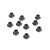 Tekno Rc - M5 Locknuts (flanged, black, 10pcs) - 1214