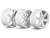 HPI Racing - Wheel Set (White)(Micro RS4) - 73410