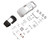 Kyosho - Mazda RX-7 SA22C White Body Set with Rims - MZN235