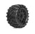 Power Hobby - 1/8 MT 3.8" Defender Belted Mounted Tires w/ Removable Hex - 1806CBCSGB