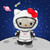 Kidrobot - Hello Kitty Plush - 13" Hello Kitty Astronaut (White Suit)