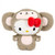 Kidrobot - Hello Kitty Plush - 13" Hello Kitty Year Of The Monkey