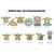 Monogram International - 3D Foam Collectible Bag Clips - Star Wars - Best Of Grogu - 24pc Blind Bag Display