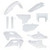 Acerbis - Full Plastic Kit White - 2988096811