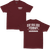 Dbk - Till The End Tee Burgundy Lg - AT-TILTHEEND-BURG-L
