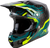 Fly Racing - Formula S Carbon Byte Helmet Black Carbon/teal/lime Md - 73-4453M