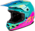 Fly Racing - Youth Kinetic Drip Helmet Turquoise/pink/yellow Ys - 73-8680YS