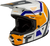 Fly Racing - Youth Kinetic Scrap Helmet White/orange/blue/grey Ys - 73-2009YS