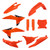 Polisport - Full Plastic Kit Orange - 91613