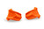 Puig - Rubber End Replacement Frame Slider R19 Pair Orange - 3148T