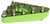 Rfx - Solid Rear Brake Tip Green - FXRB 90101 99GN