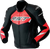 Rst - Tractech Evo D3o Jacket Blk/flo Red Leather 3x - 103635F.RED-50