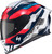 Scorpion Exo - Exo-r1 Air Full Face Helmet Carbon Rastor Red/wht/blue 2x - R1C-2207
