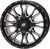 Sedona - Fusion Dd Wheel  15x7 5+2 4/137 & 4/156 Gloss Blk/mach - 570-9108