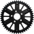Supersprox - Stealth 51t Rear Sprocket Blk Alum Car  Blk Steel Teeth - RST-7080:51-BLK