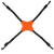 Tack Strap - Tack Strap 4-way Bungee 2/pk Orange - TACK-BNGE-2PK-ORG